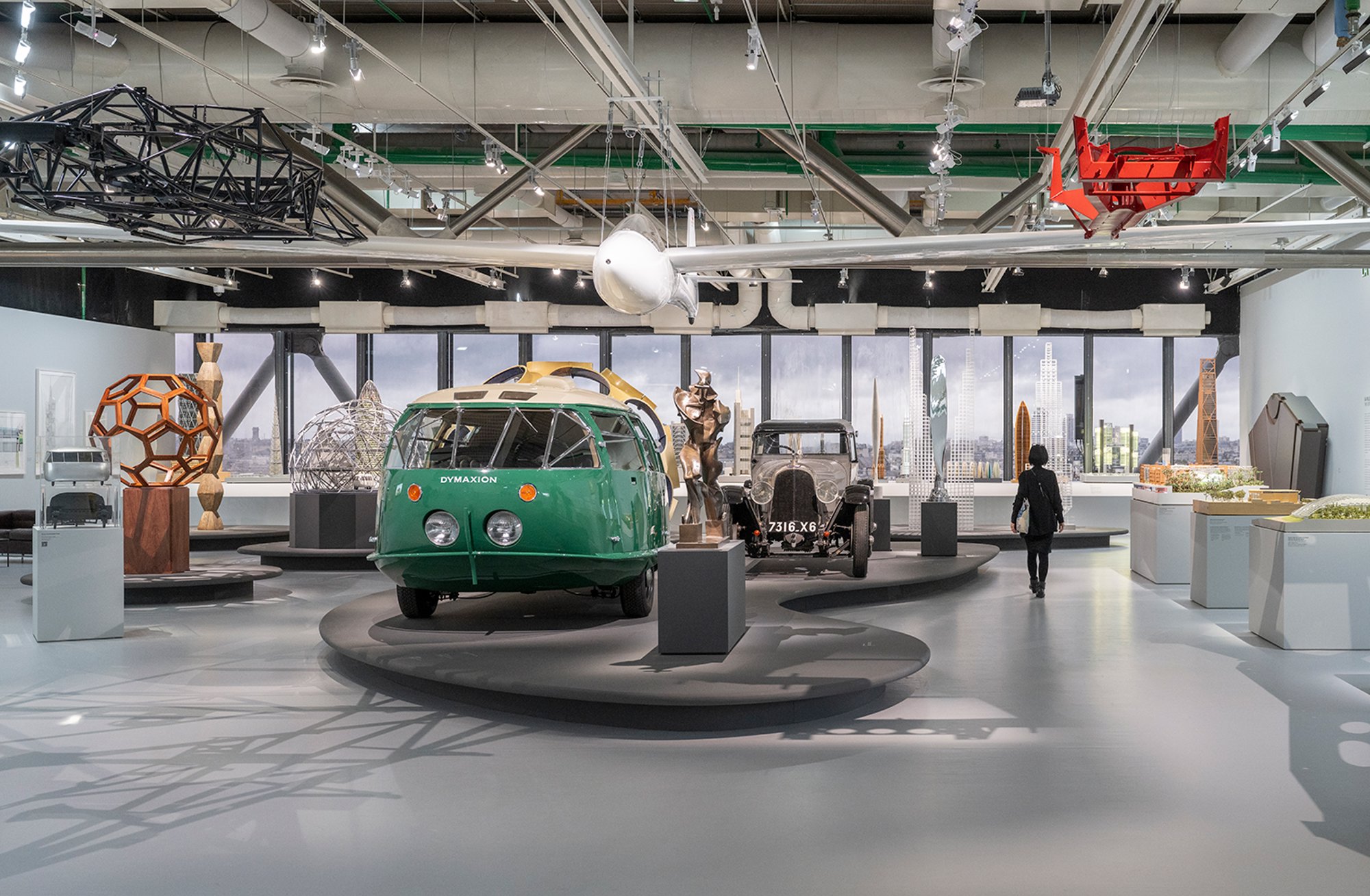 The exhibition includes the machines, vehicles, aircraft, sculptures and paintings that have inspired Norman Fosters' work. 'Skin and Bones' and 'The Vertical City' are set against the backdrop of the city.