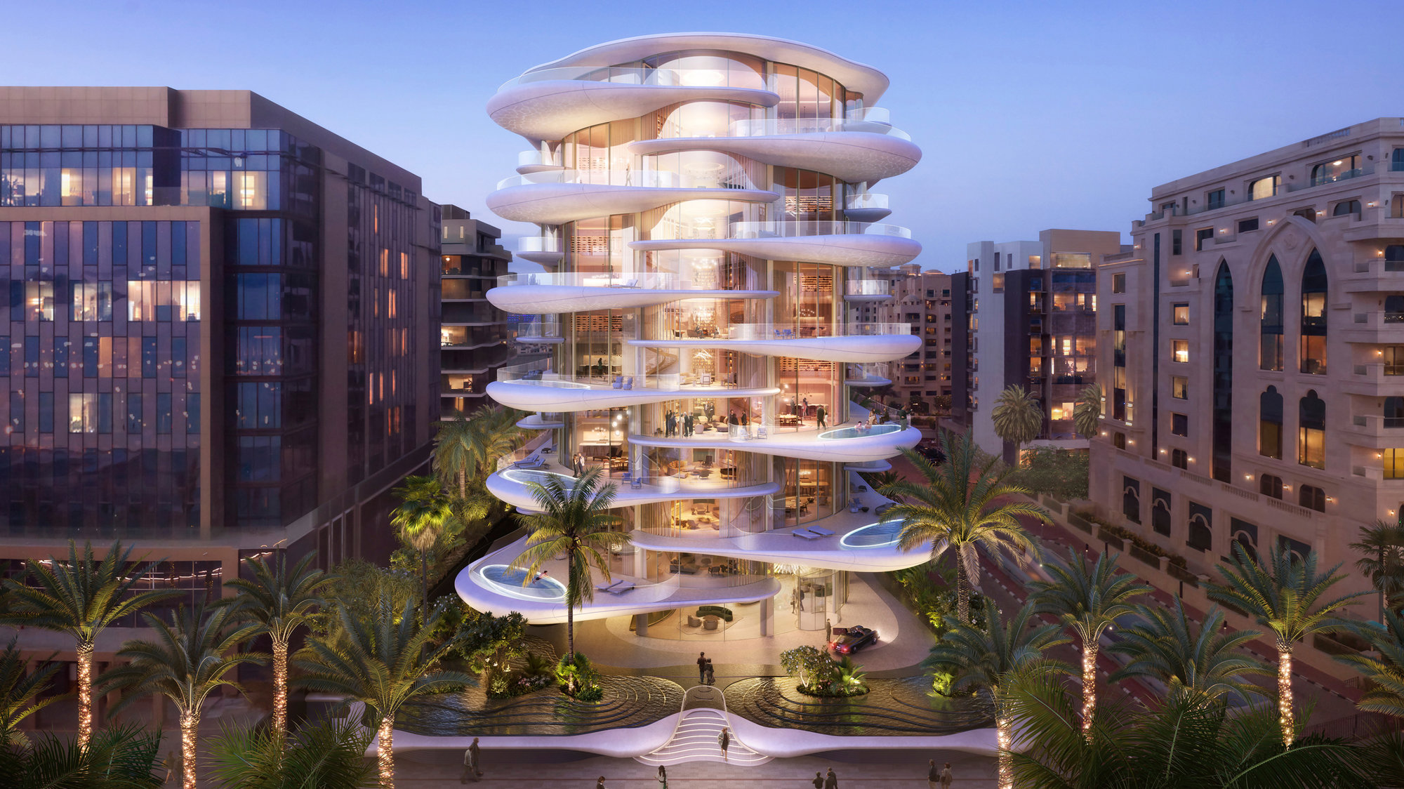 Designs For A Luxury Residential Building On The Palm Jumeirah Revealed