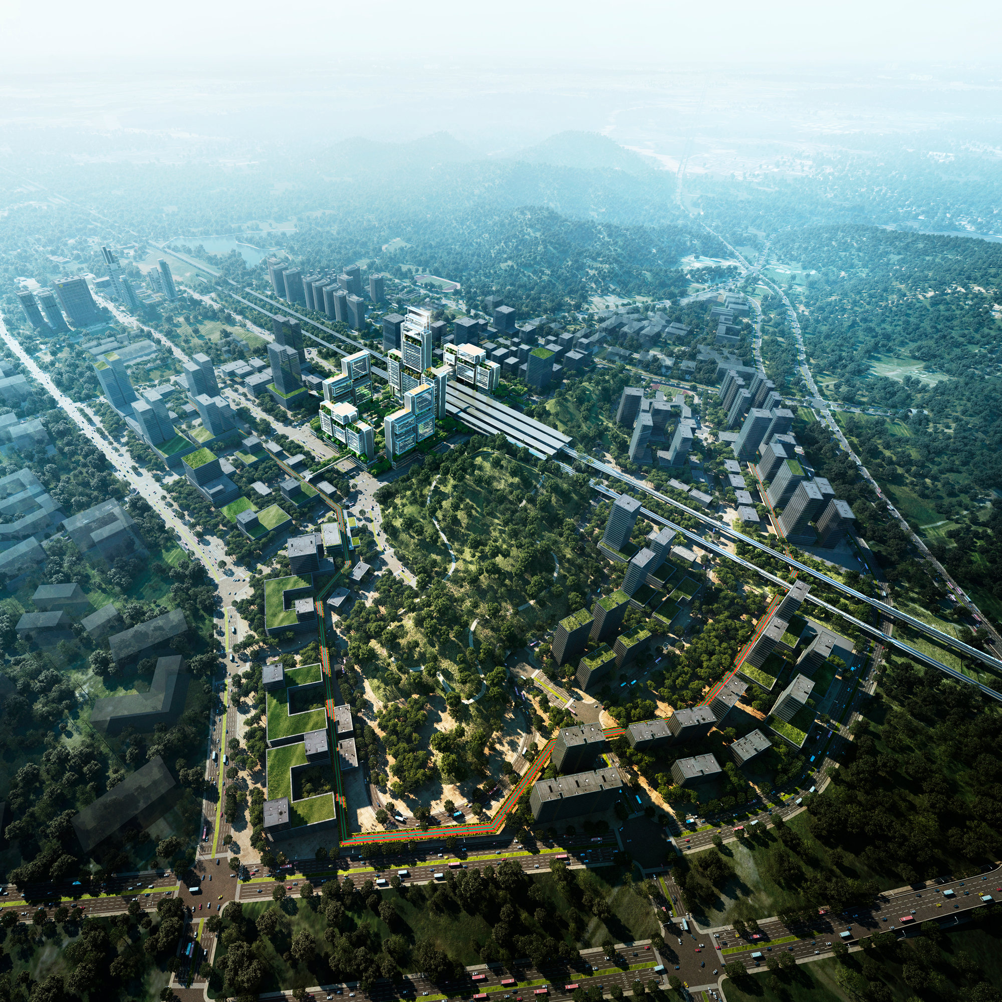 Foster + Partners Unveils Competition-winning Design Scheme For Guangming Hub