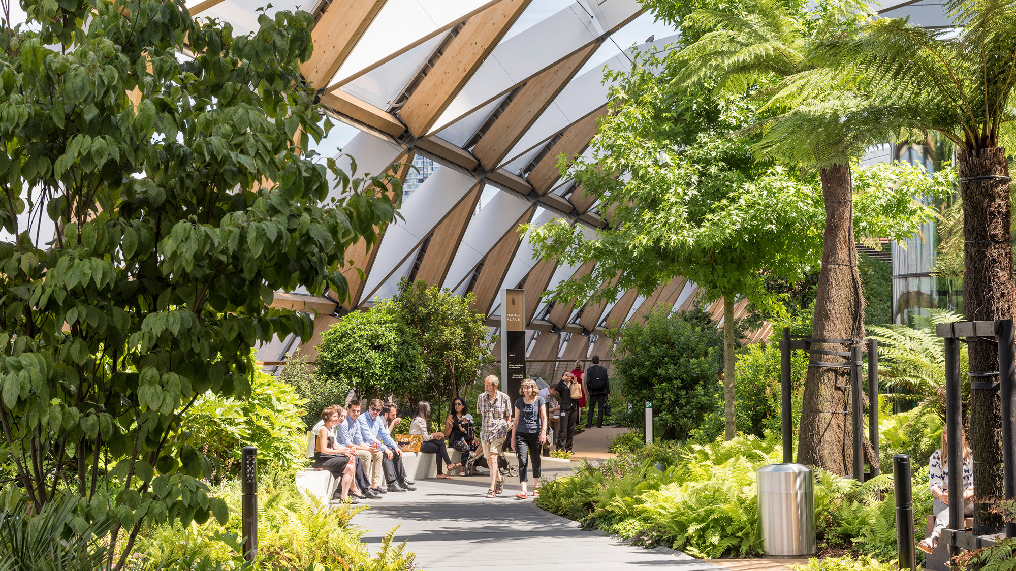 Launch Of Crossrail Place Retail And Roof Garden, Canary Wharf