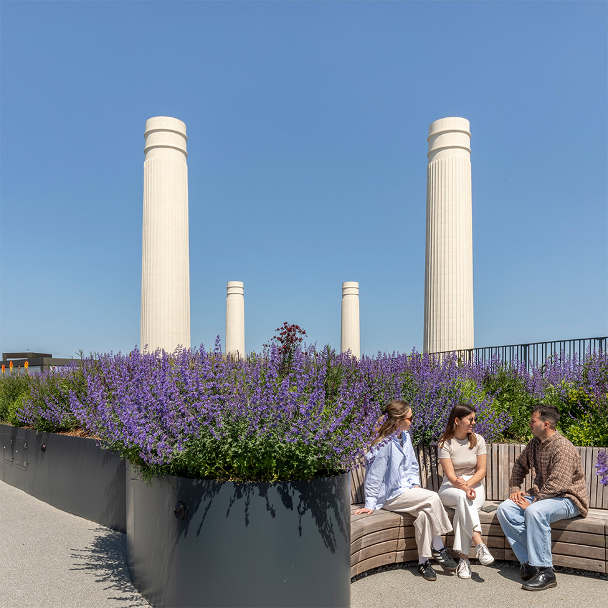 Rooftop Gardens In Bloom At Battersea Power Station