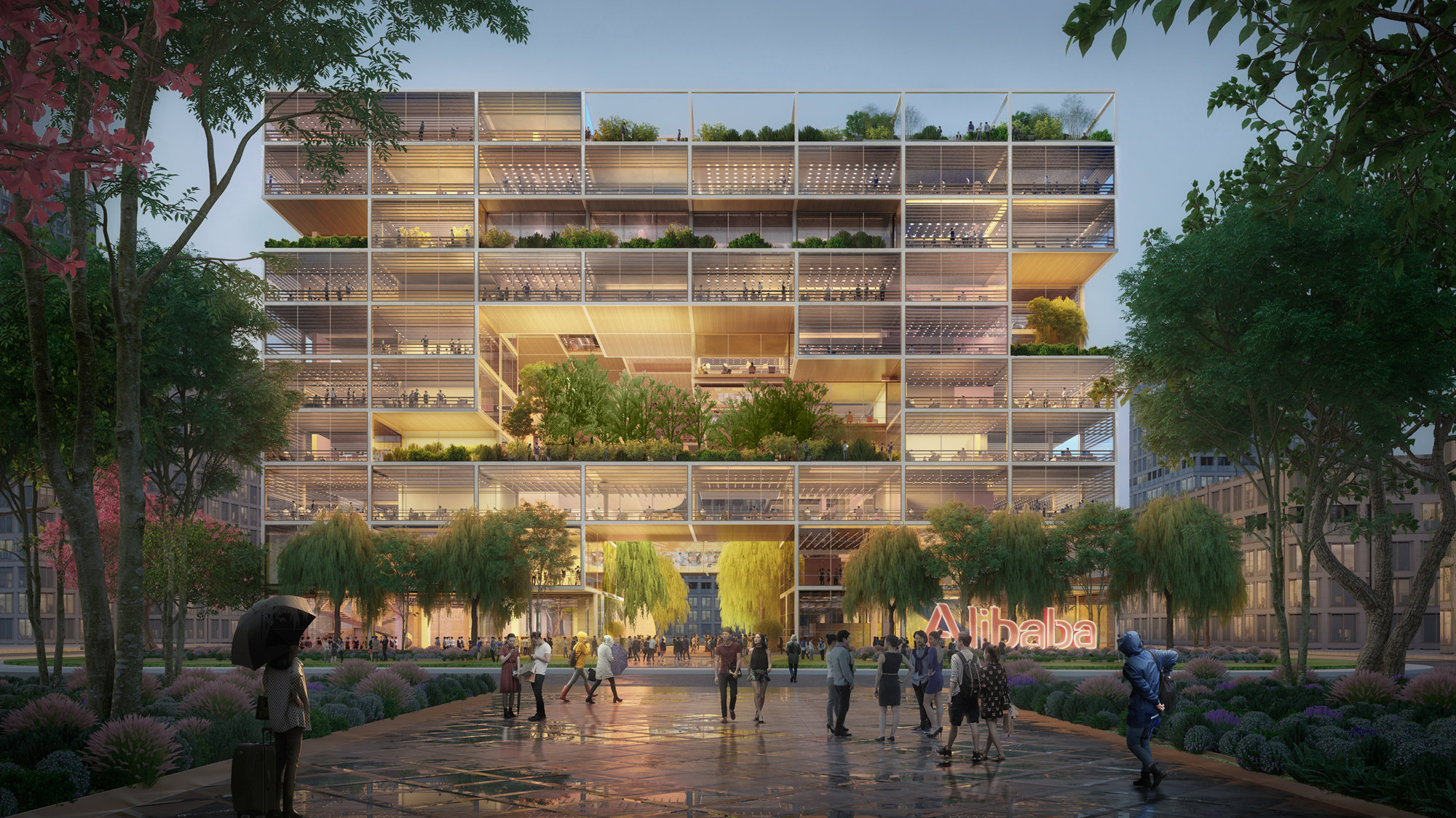 Foster + Partners Wins Competition To Design Alibaba’s New Offices In Shanghai