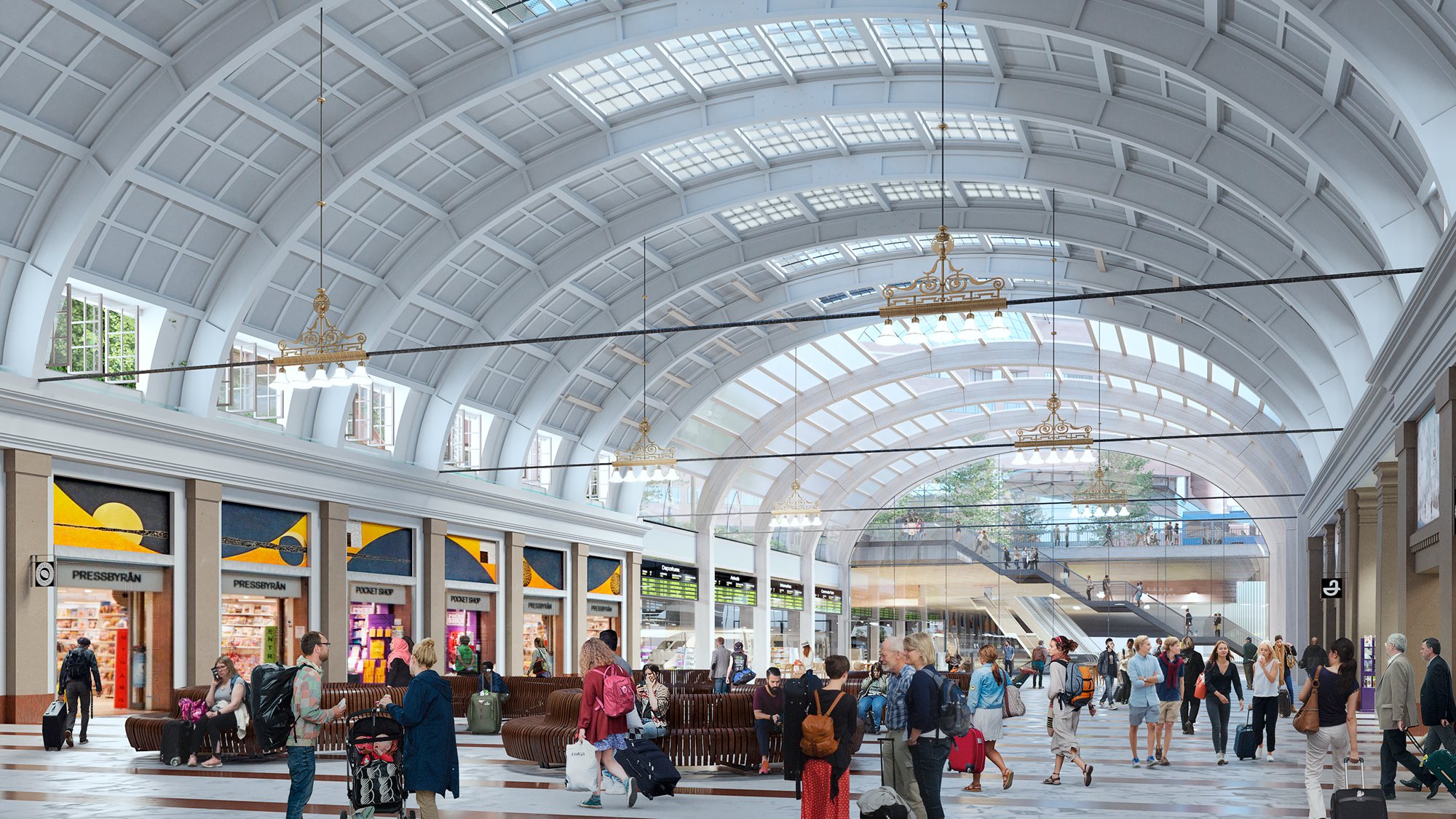 Foster + Partners Led Team Wins Stockholm Central Station Design Competition