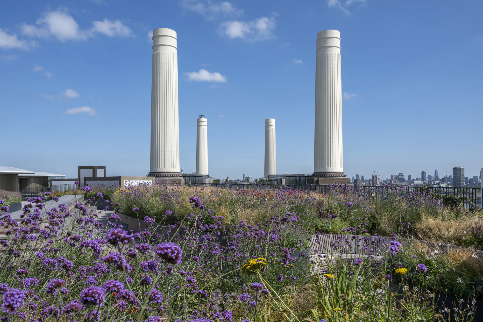 Rooftop Gardens In Bloom At Battersea Power Station
