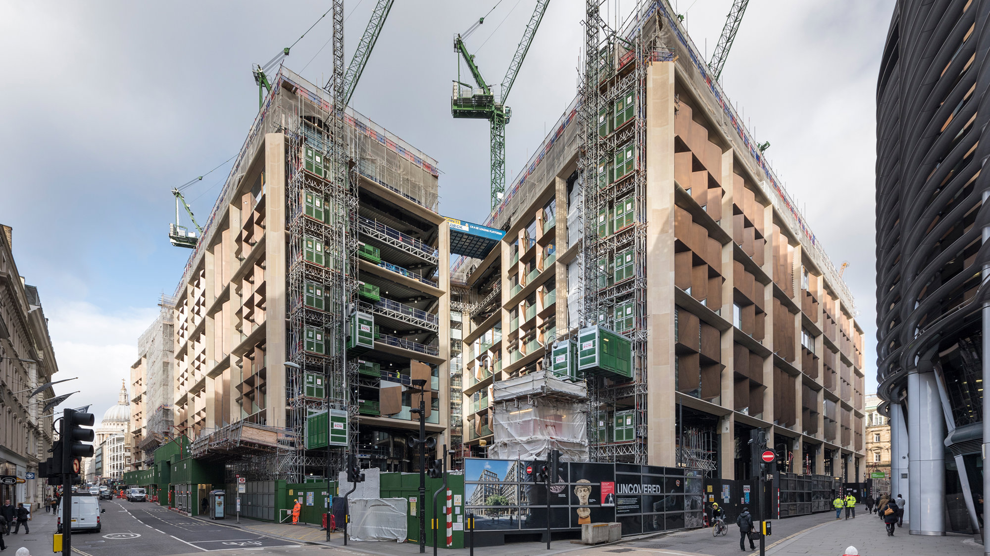 Lord Foster And Michael R. Bloomberg Host Topping Out Ceremony For Bloomberg’s New European Headquarters In The City Of London