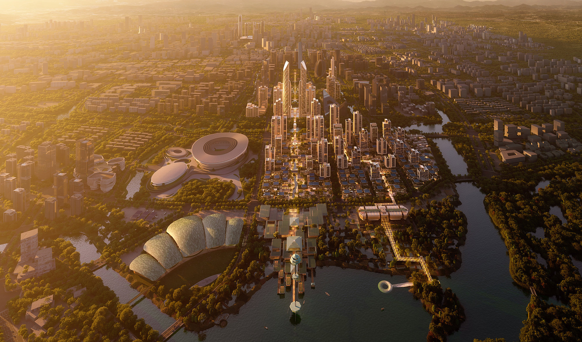 Foster + Partners Wins Competition To Design A New Centre For Hangzhou