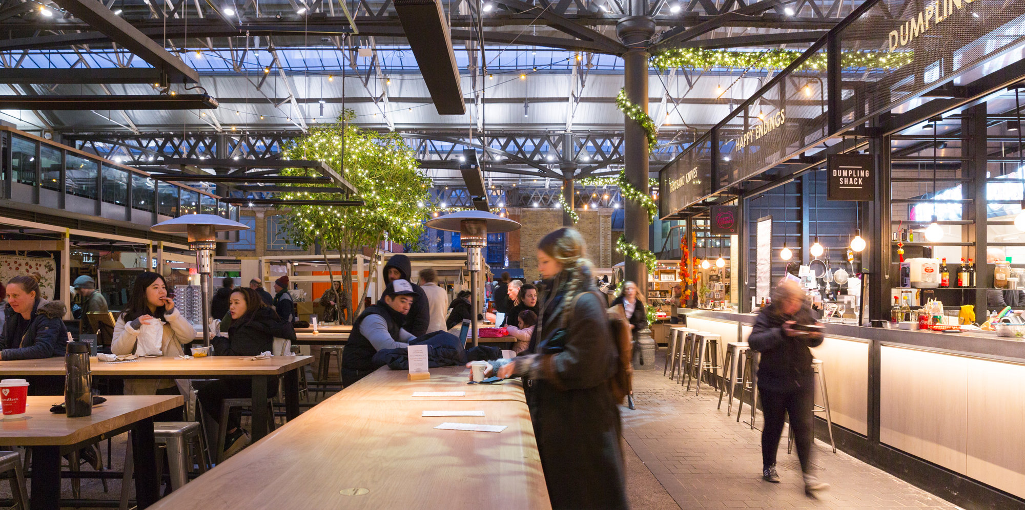 Christmas Celebrations Kick Off At Newly Revamped Old Spitalfields Market