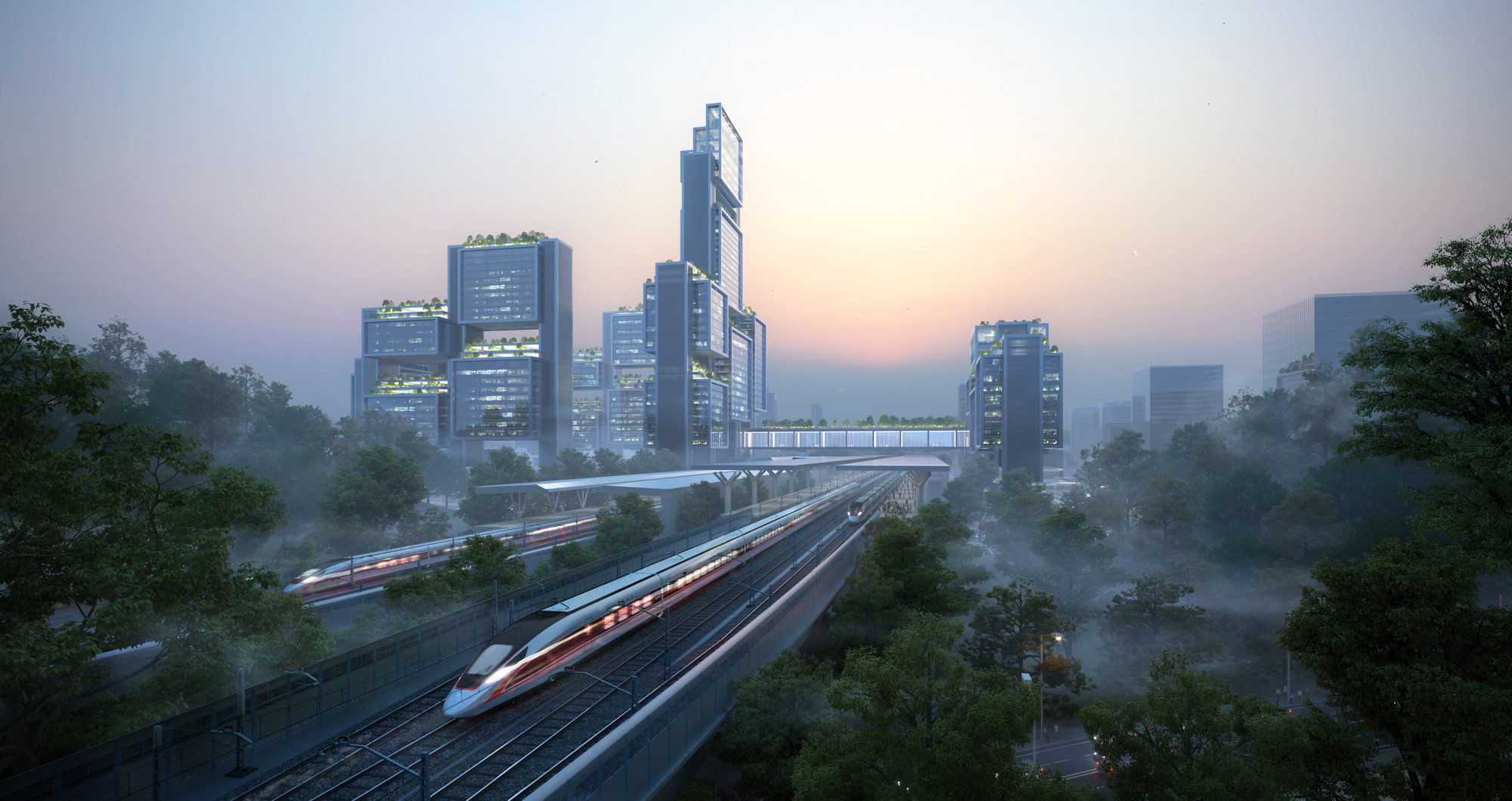 Foster + Partners Unveils Competition-winning Design Scheme For Guangming Hub