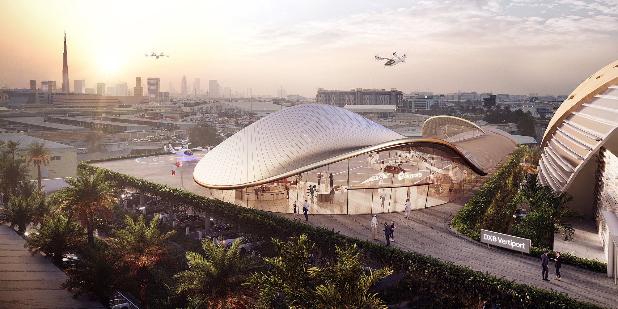 Foster + Partners Develops Concept Design For Dubai Vertiport Terminal