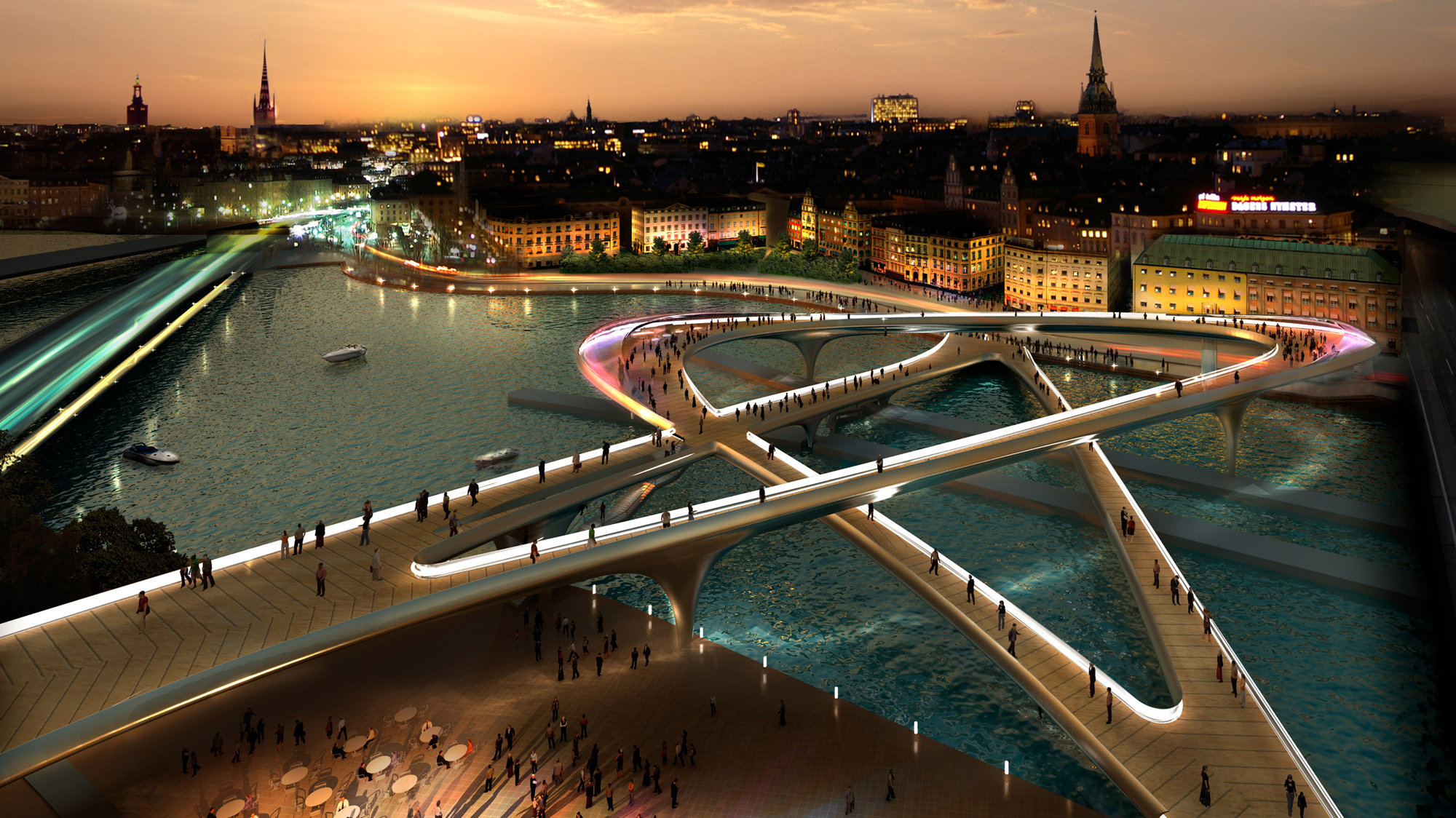Foster + Partners Enters Competition To Design Pedestrian Bridge In Slussen