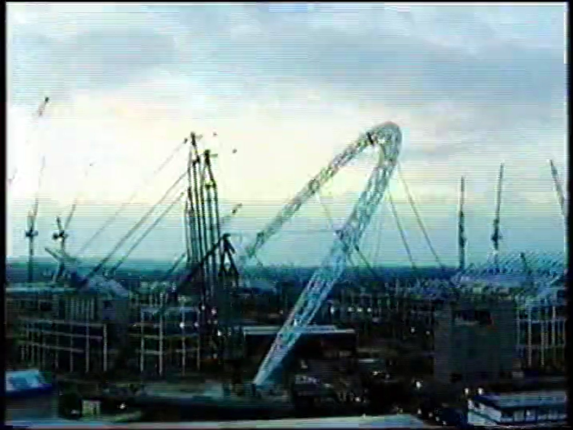 Wembley Stadium - Installation of the arch