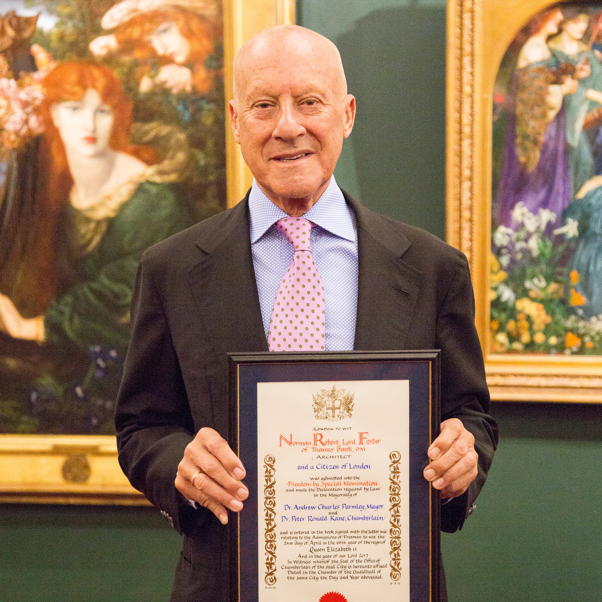 Lord Foster Receives The Freedom Of The City Of London