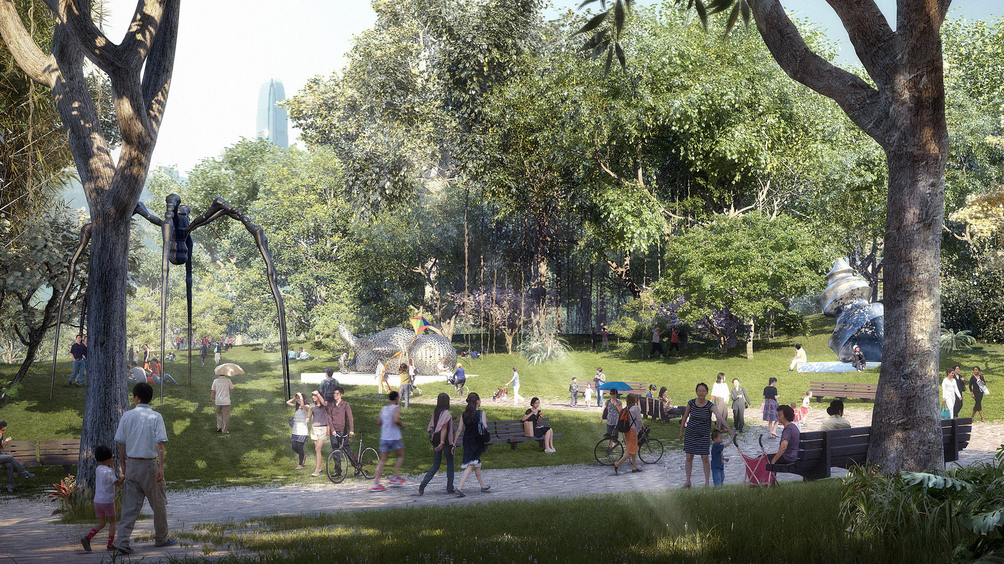 Proposals Launched For Foster + Partners City Park At West Kowloon Cultural District, Hong Kong