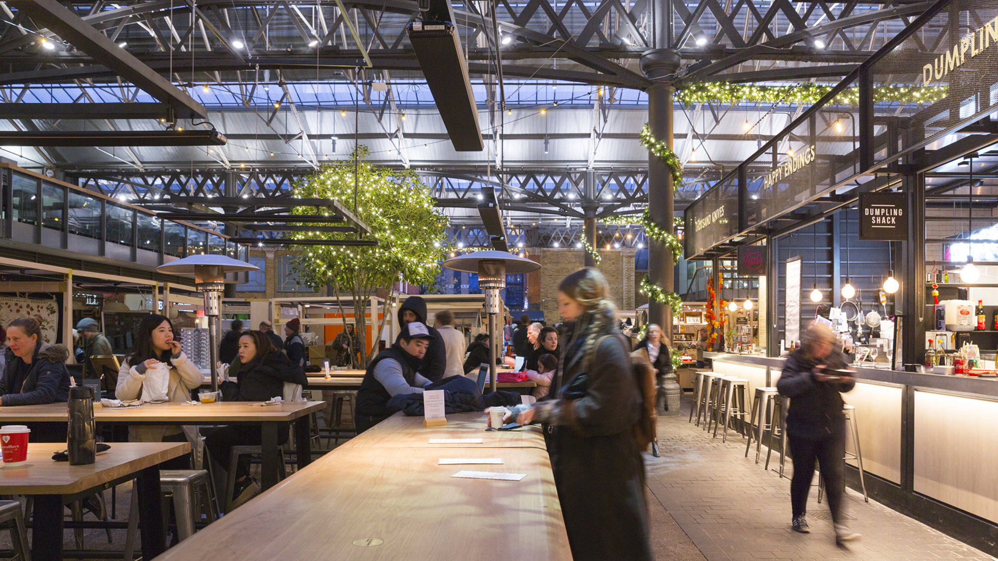 Christmas Celebrations Kick Off At Newly Revamped Old Spitalfields Market