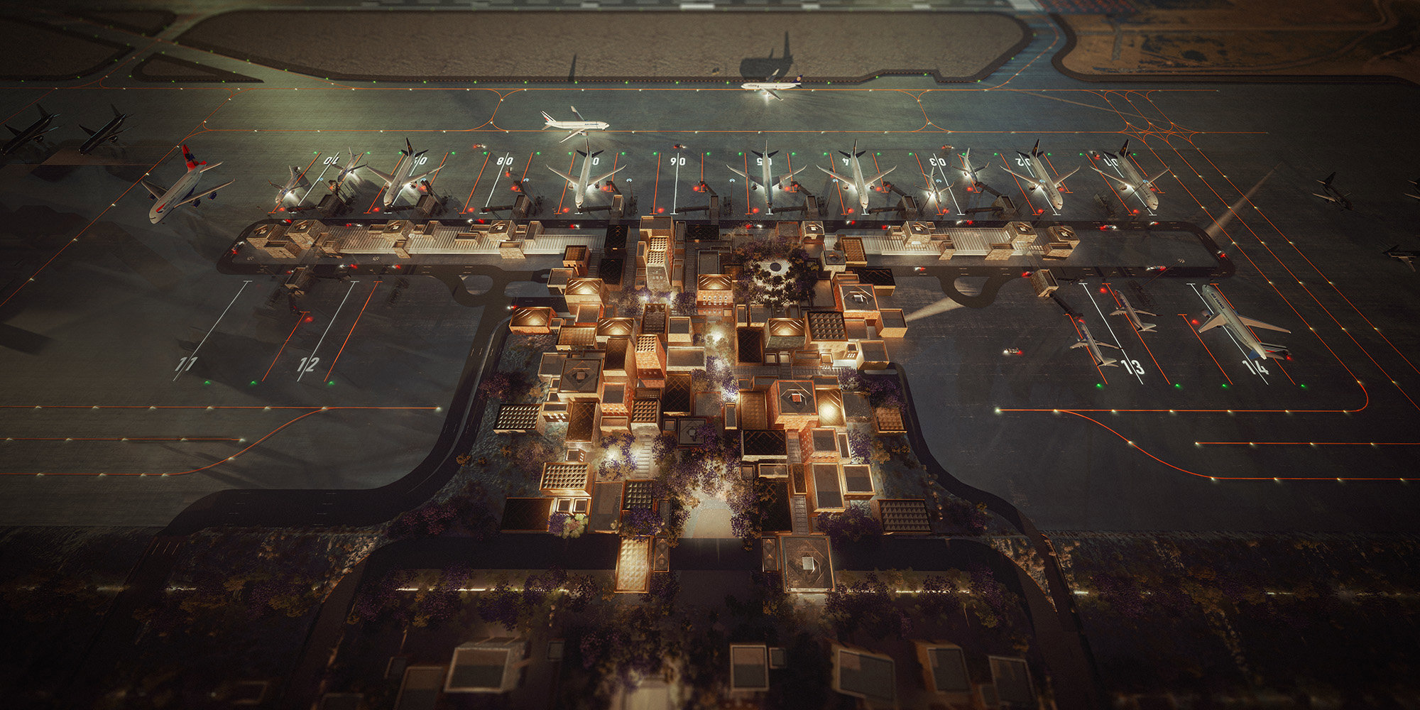 Foster + Partners Wins Competition To Design New Abha Airport Terminal