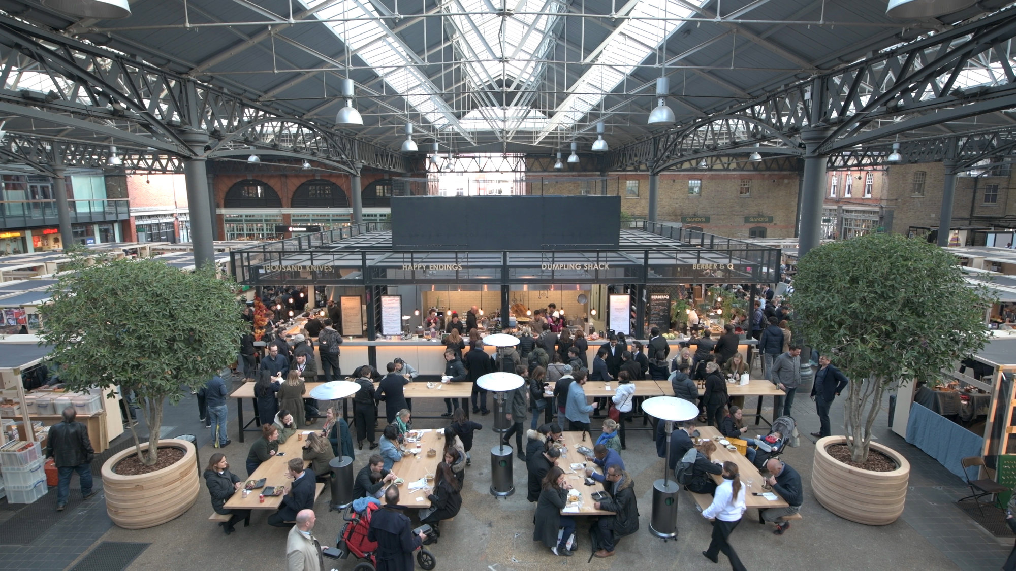 Christmas Celebrations Kick Off At Newly Revamped Old Spitalfields Market