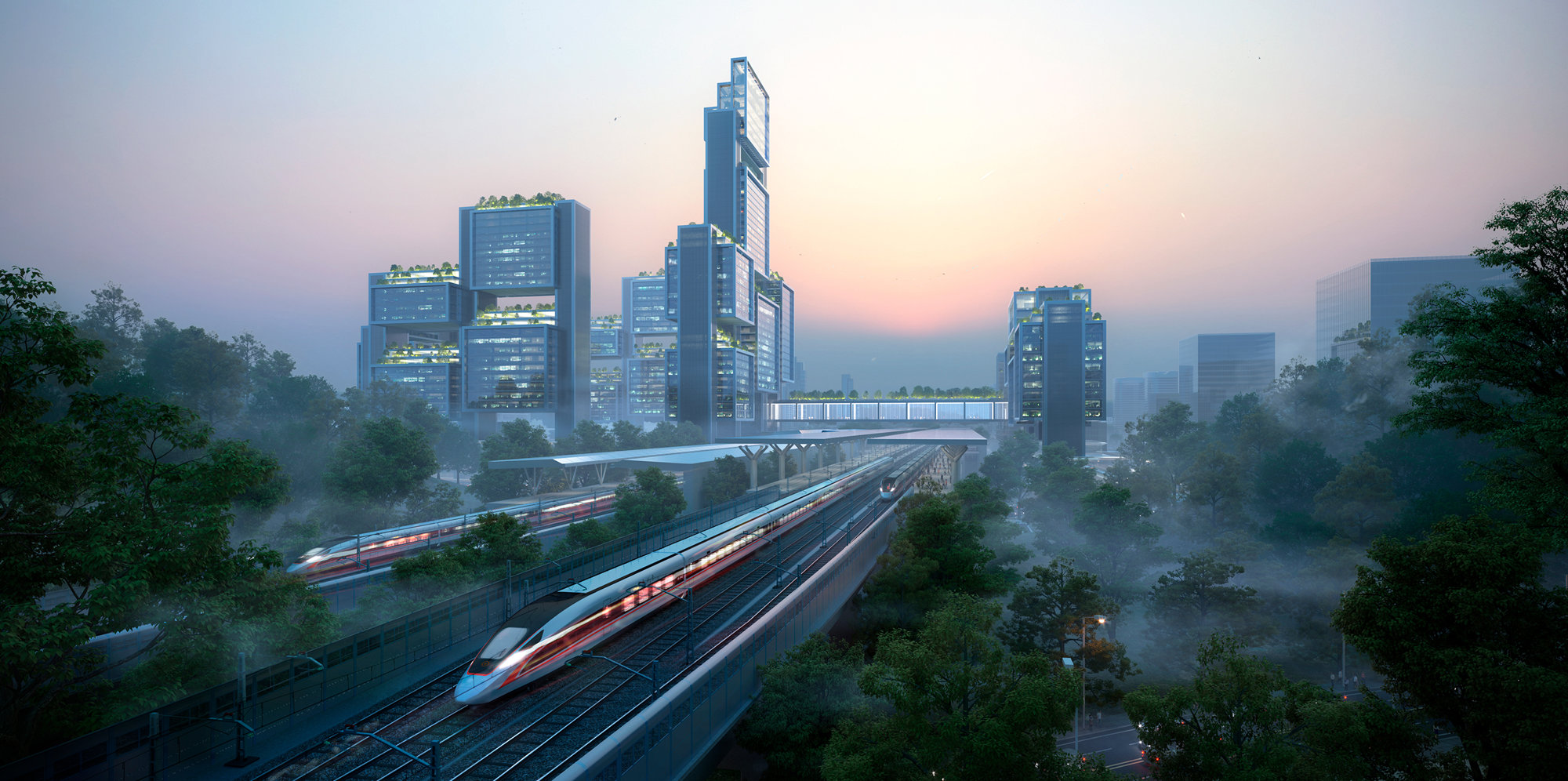 Foster + Partners Unveils Competition-winning Design Scheme For Guangming Hub