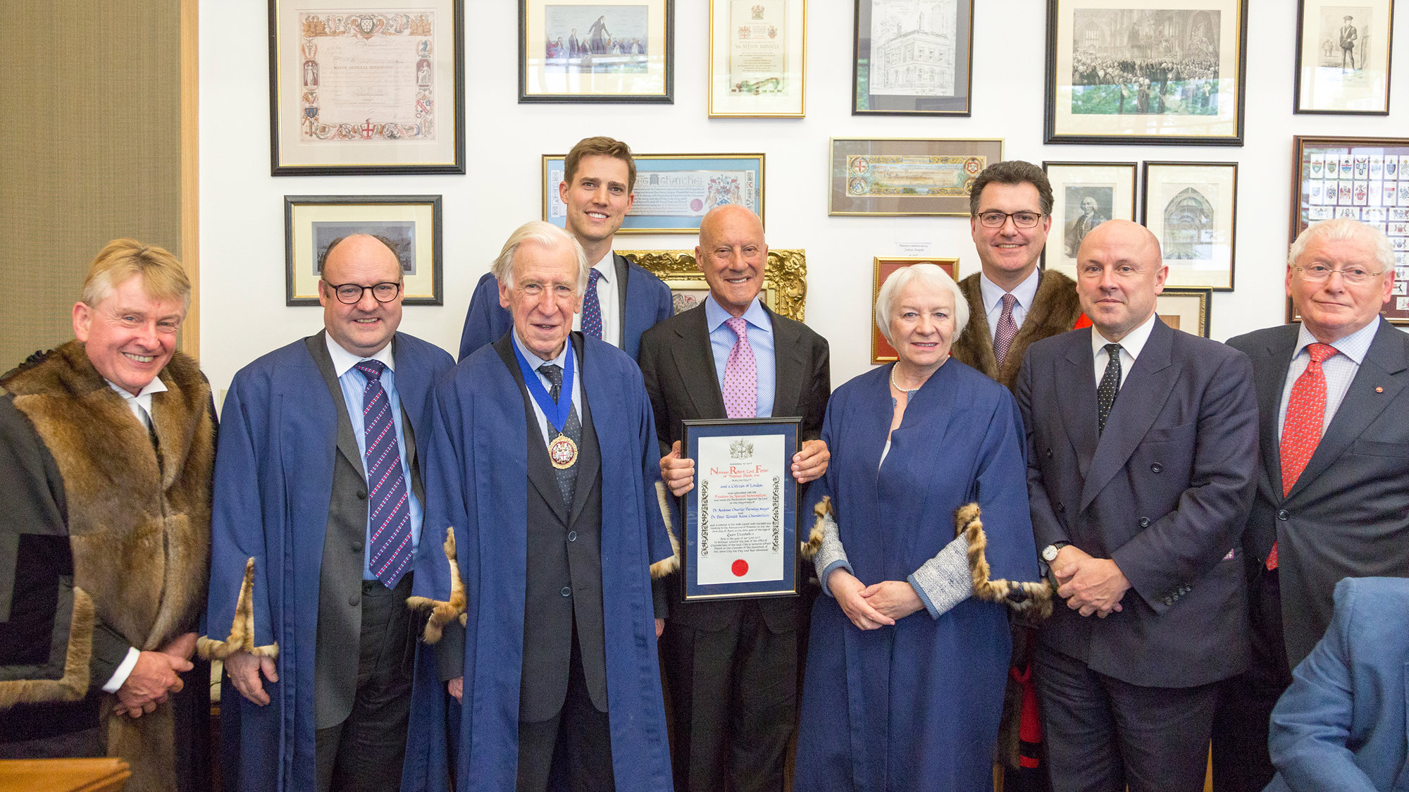 Lord Foster Receives The Freedom Of The City Of London