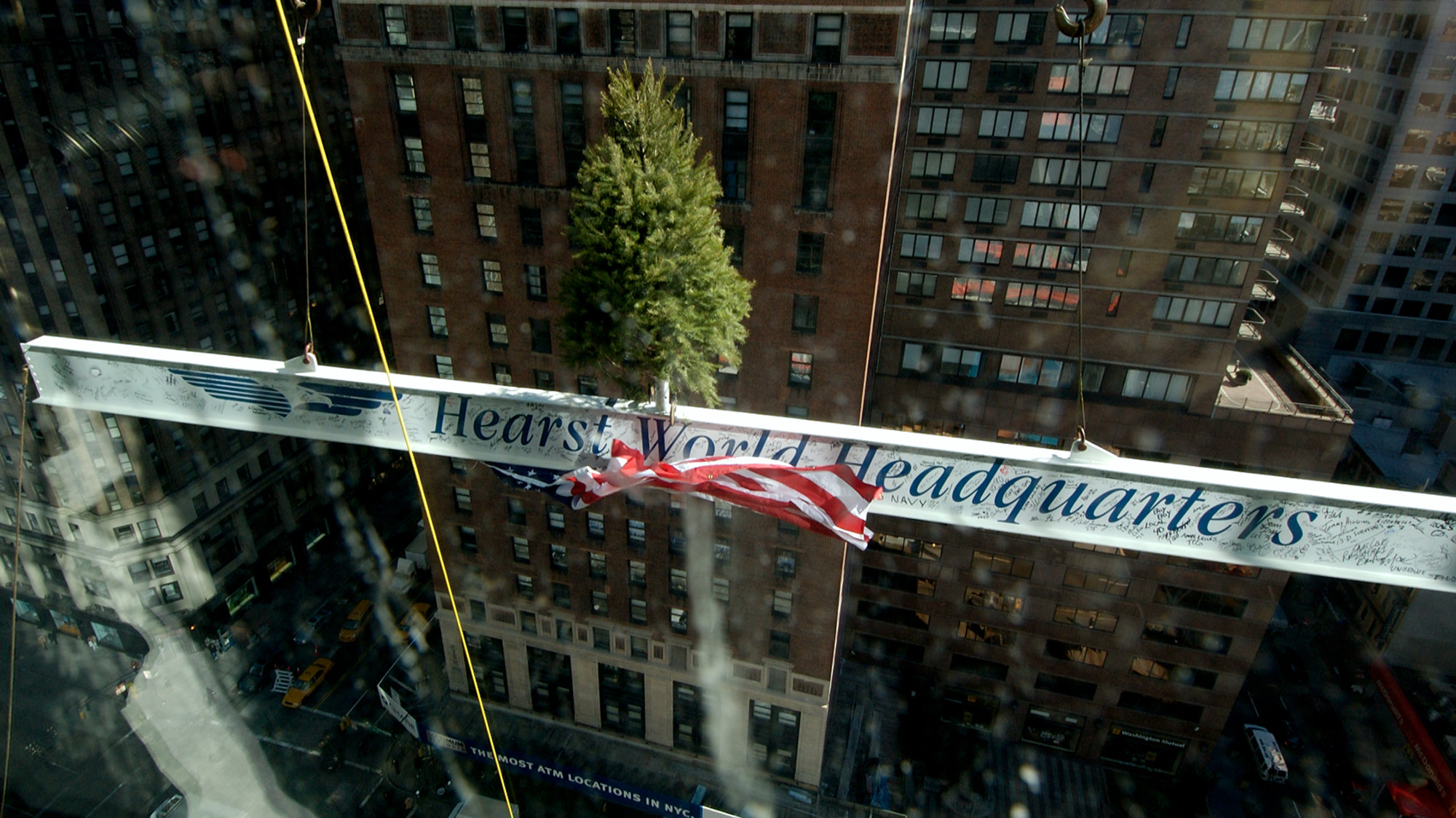 'Topping Out' For Foster And Partners Designed Hearst Tower, New York