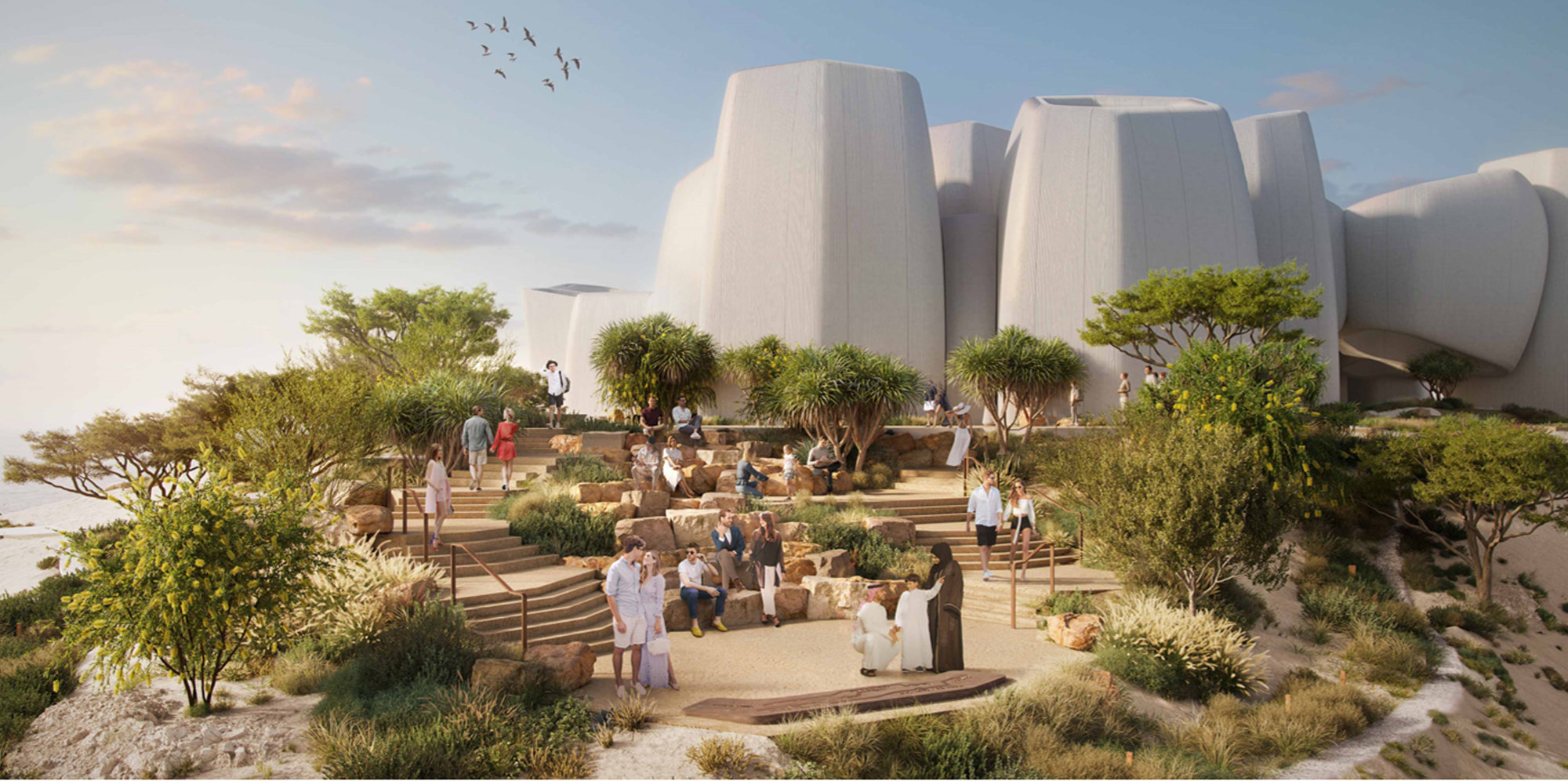 Designs For A Marine Life Institute On The Red Sea Coastline Revealed