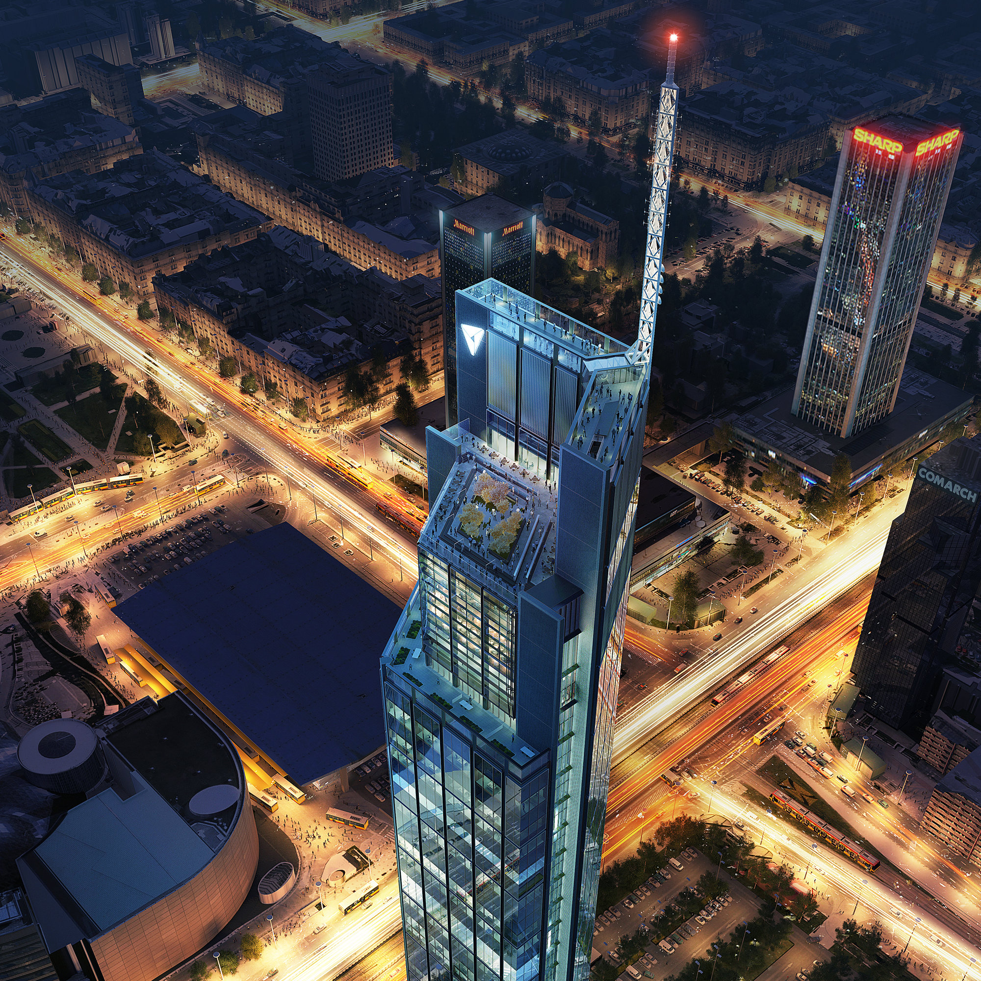 Construction Begins On Poland’s Tallest Tower Designed By Foster + Partners