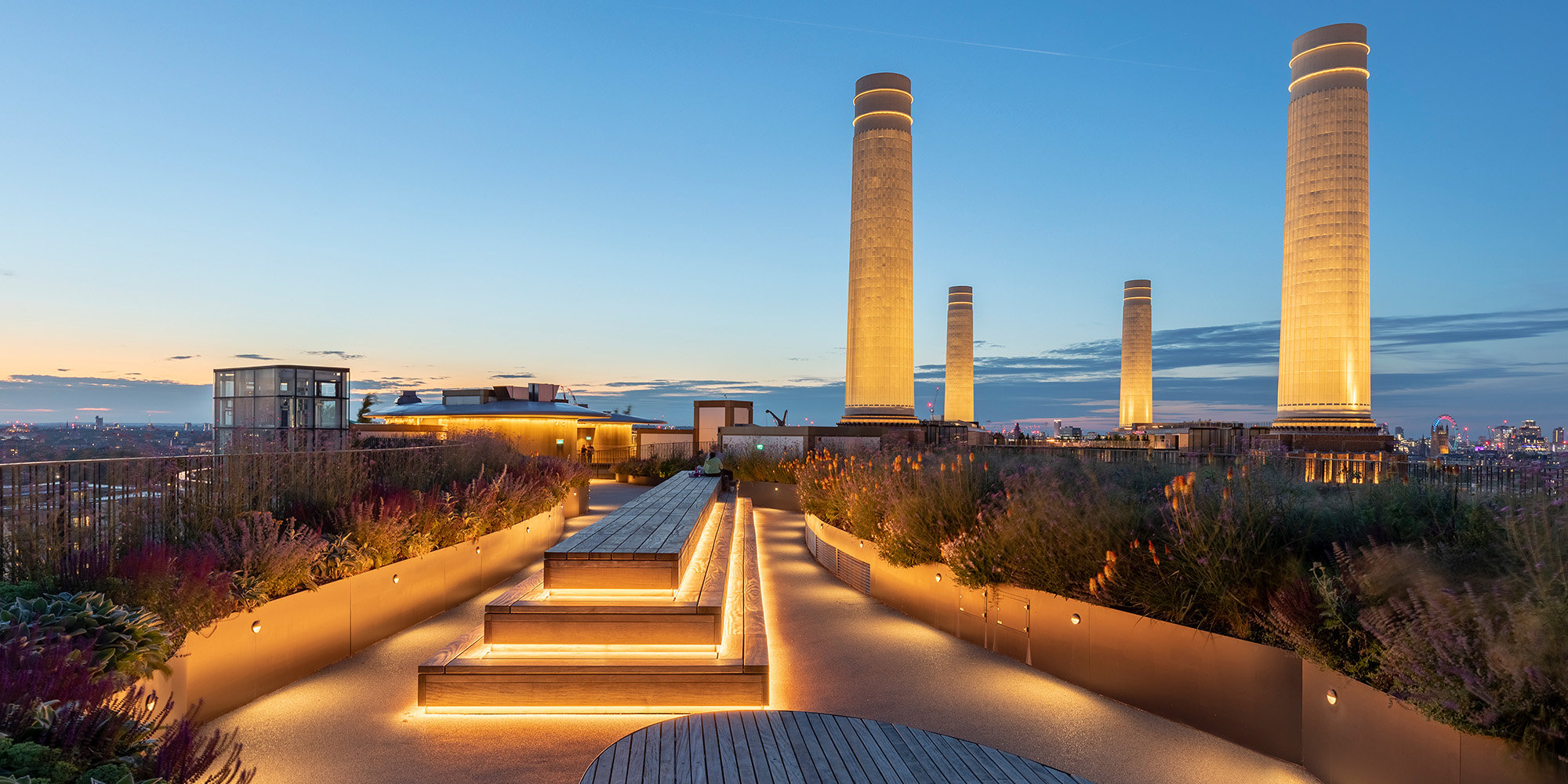 Rooftop Gardens In Bloom At Battersea Power Station