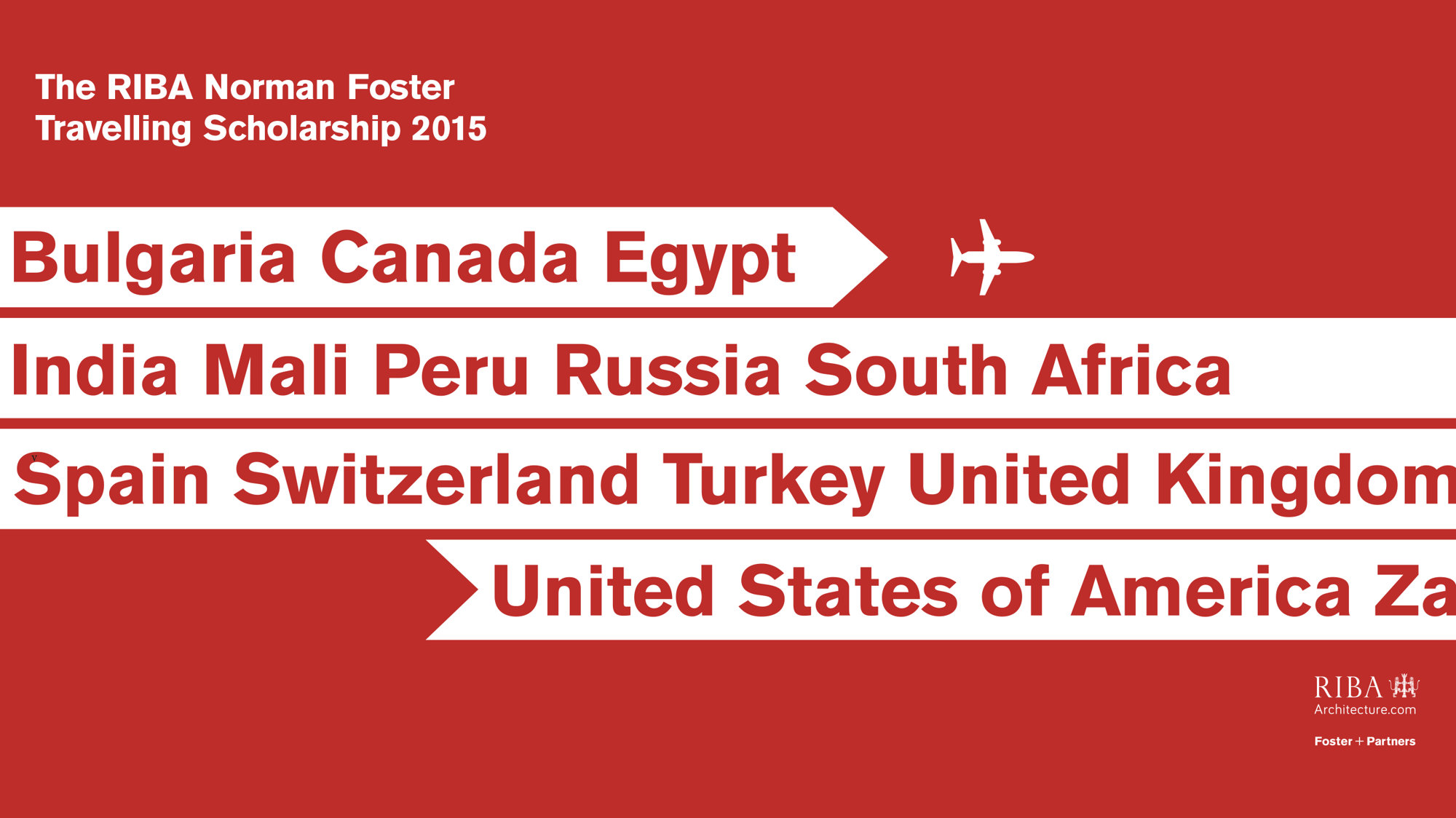 2015 Riba Norman Foster Travelling Scholarship Call For Entries